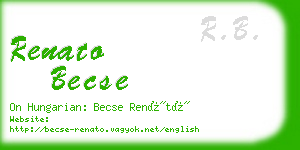 renato becse business card